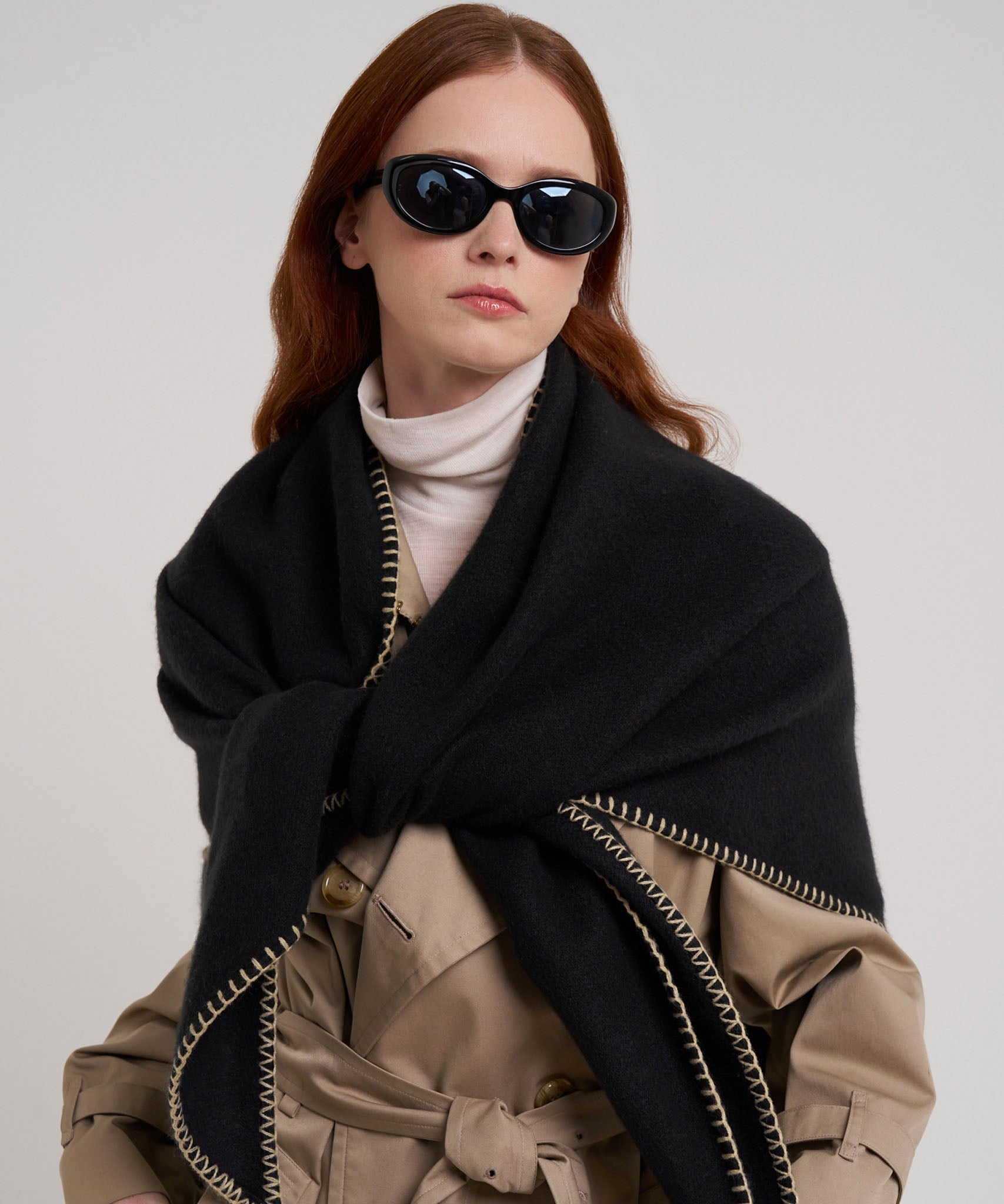 Oversized Triangle Wrap