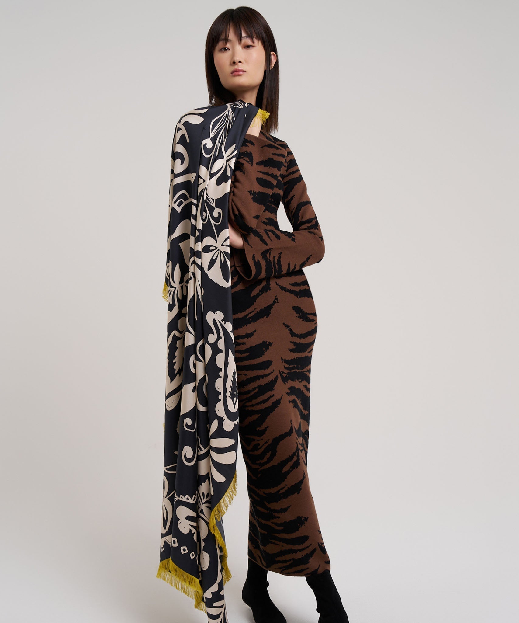 Park Paisley Oversized Silk Square Scarf