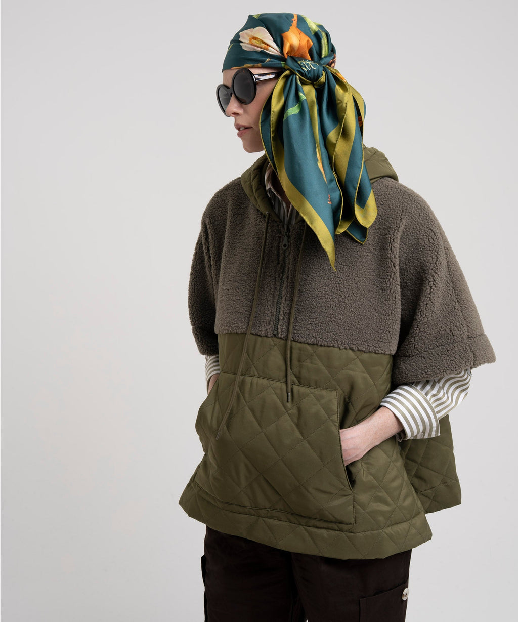 The Botanists 35" Silk Square Scarf