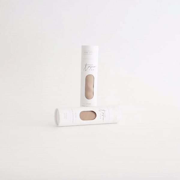 'The Classic' Washable Silk Scarf in Fawn