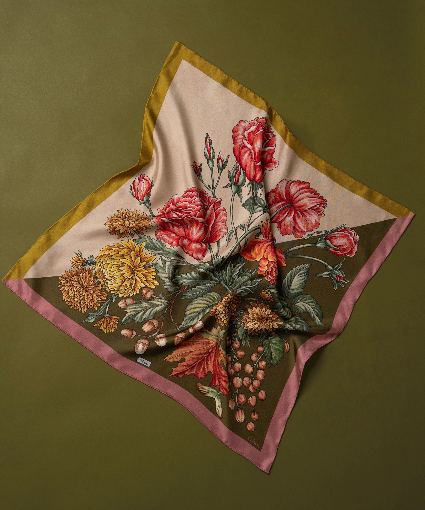 The Seasons Fall Silk Bandana