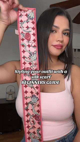 "Dream" Silk Twill Neck Bow - Sakura Pink