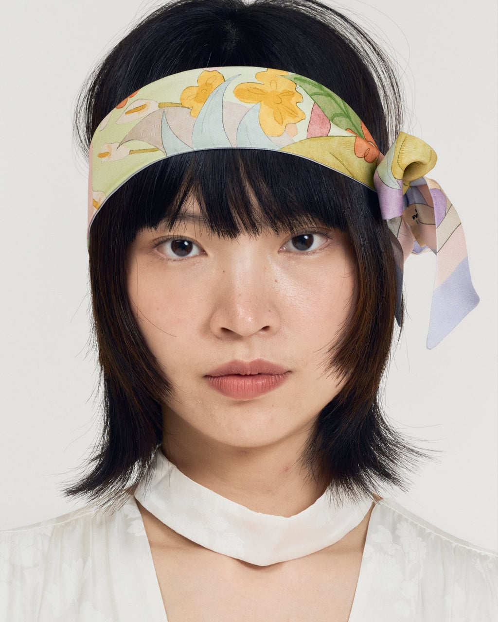 "I Am My Own Muse by Frida" Silk Twill Skinny Scarf