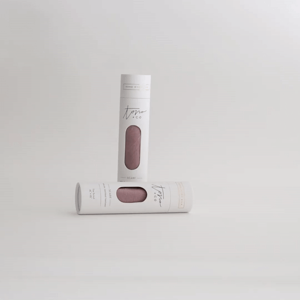 'The Classic' Washable Silk Scarf in Mauve