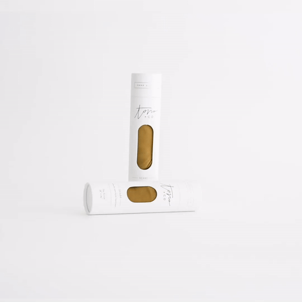 'The Classic' Washable Silk Scarf in Oro