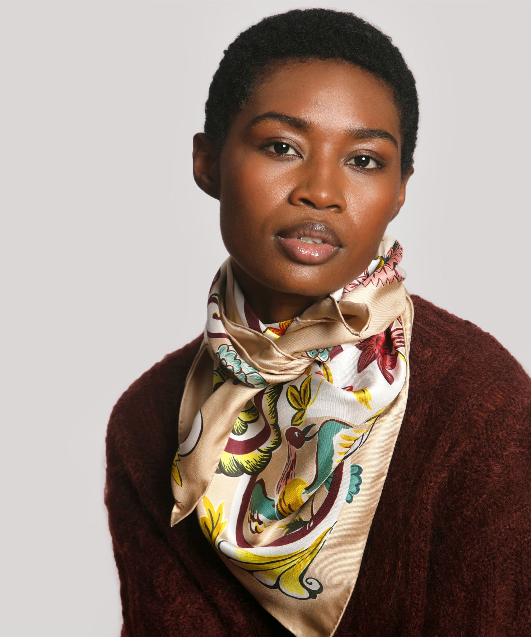 Park Stroll 35" Silk Square Scarf