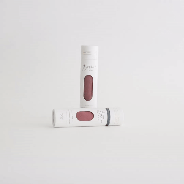 'The Classic' Washable Silk Scarf in Rose