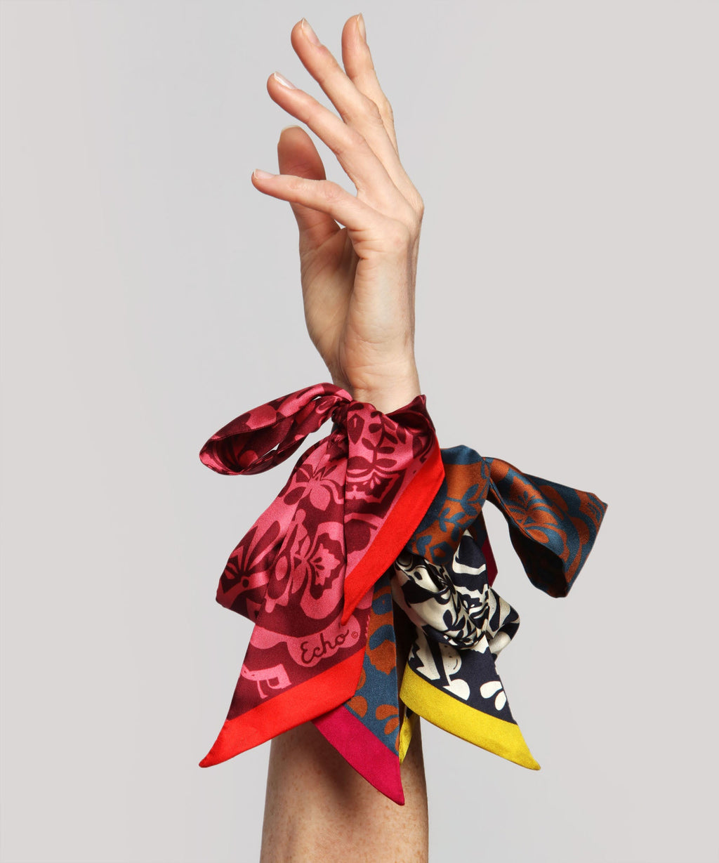 Park Paisley Silk Ribbon Scarf