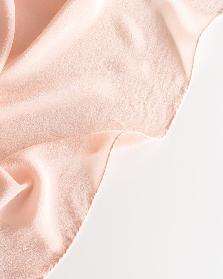 'The Classic' Washable Silk Scarf in Champagne