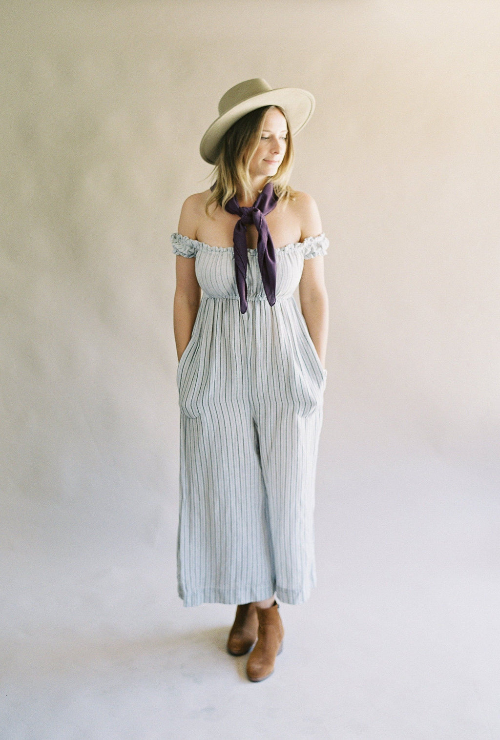 'The Classic' Washable Silk Scarf in Aubergine