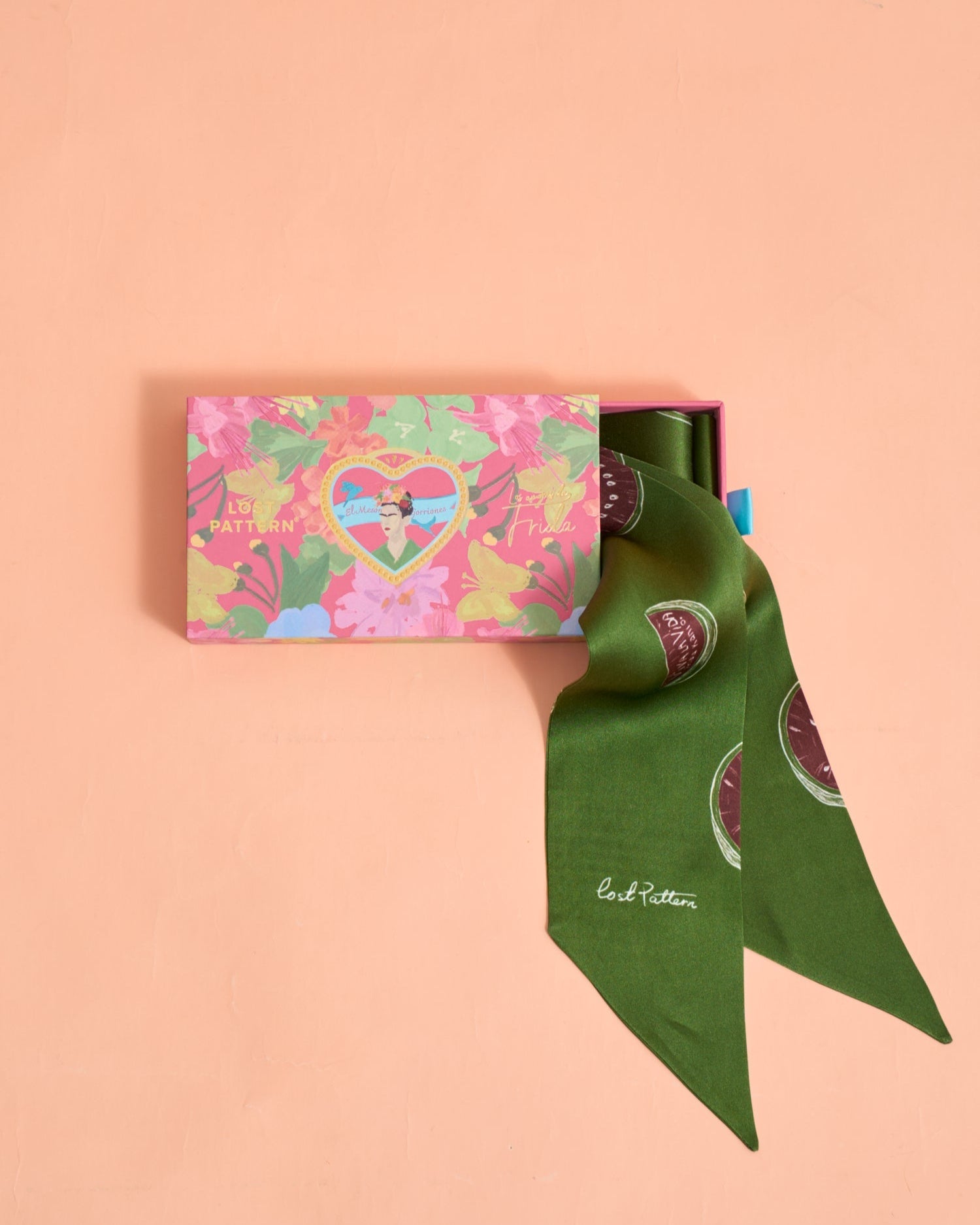 “Viva la Vida” Silk Neck Bow - Olive Green