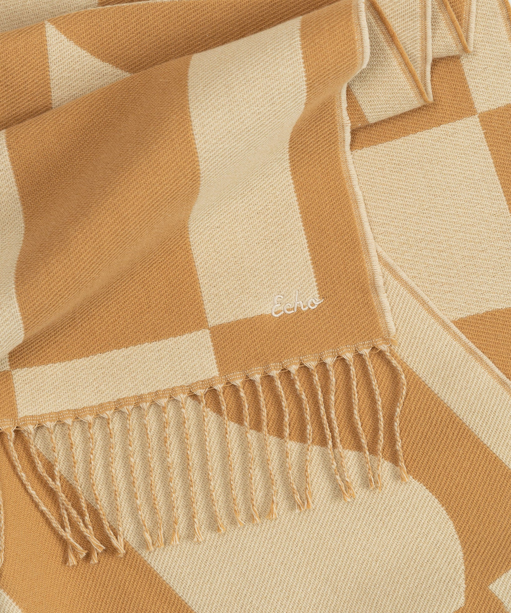 Geo Double Face Jacquard Scarf